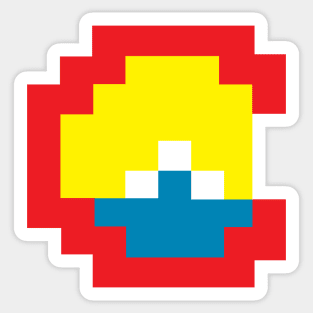 8 Bit Colorado Sticker